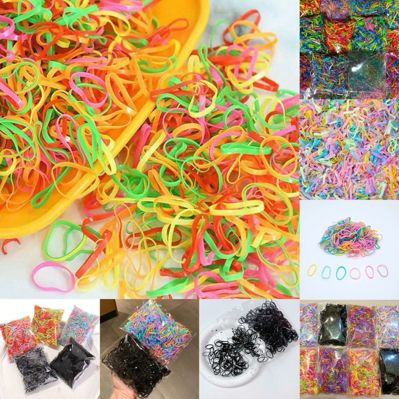 พร้อมส่ง ยางมัดผม ยางรัดผมแบบใช้แล้วทิ้ง