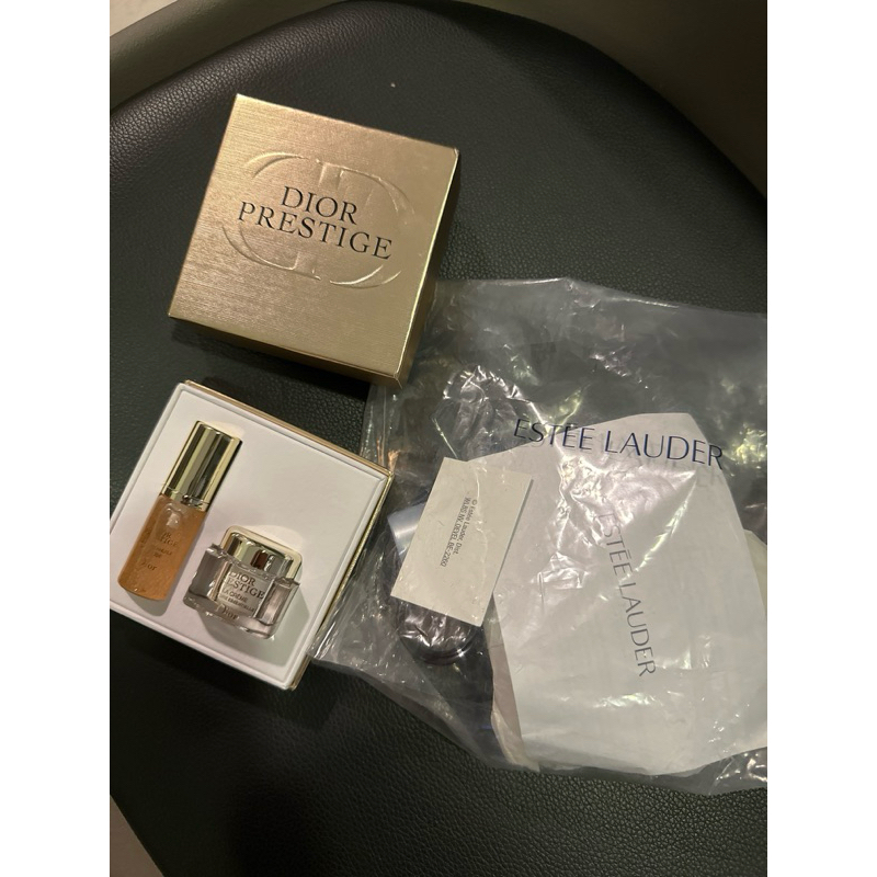 Estée Lauder set 6 items and Dior Prestige cream and serum