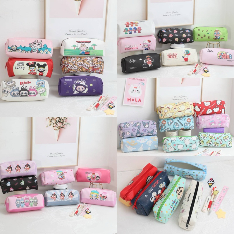 กระเป๋าดินสอ วัสดุหนังPU ขนาดพอดี