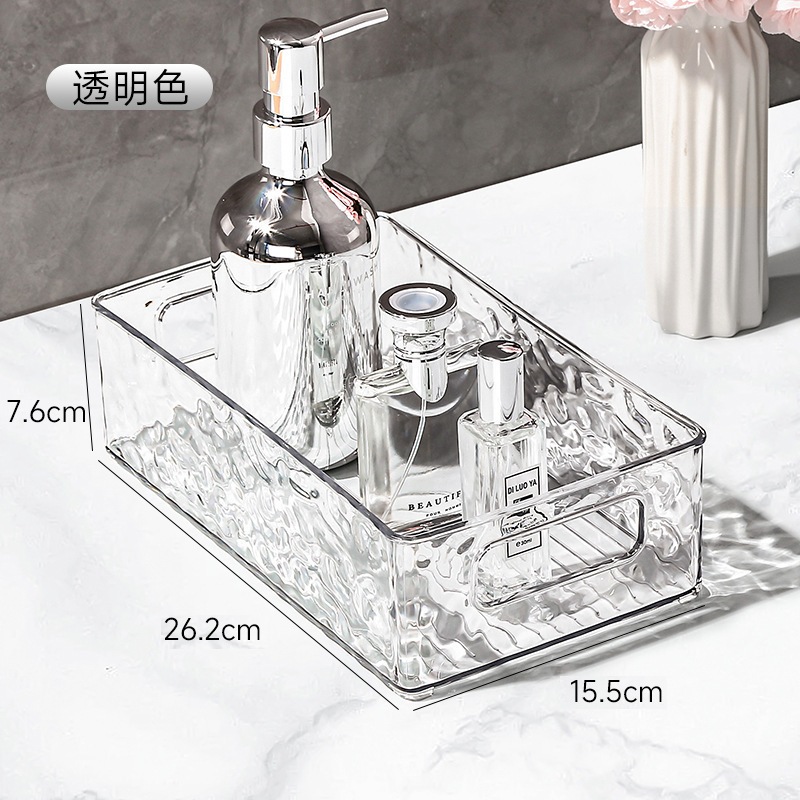 ส่งด่วน กล่องเก็บเครื่องสําอาง กล่องเก็บแบบใสแต่งหน้ากล่องเก็บความงาม ถาดใส่เครื่องสำอางซ้อนกันได้ - รูปที่ 6