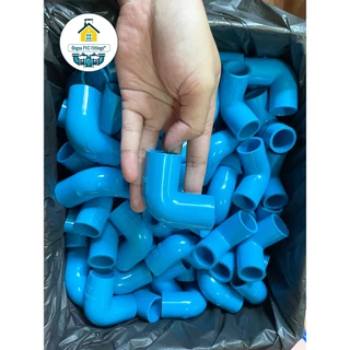 PVC(100 ตัว)ข้องอ 90 องศา ขนาด 1/2 นิ้ว หรือ 4 หุน ใช้สวมท่อ PVC ฟ้า มาตรฐานทั่วไป พร้อมส่ง