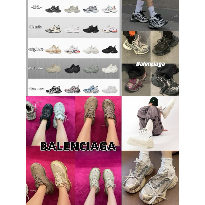 🔥  แบรนด์ใหม่ 100% ของแท้ BALENCIAGA รองเท้าผ้าใบ Low Top หลายสไตล์ / หลายขนาด / หลายสี ✨