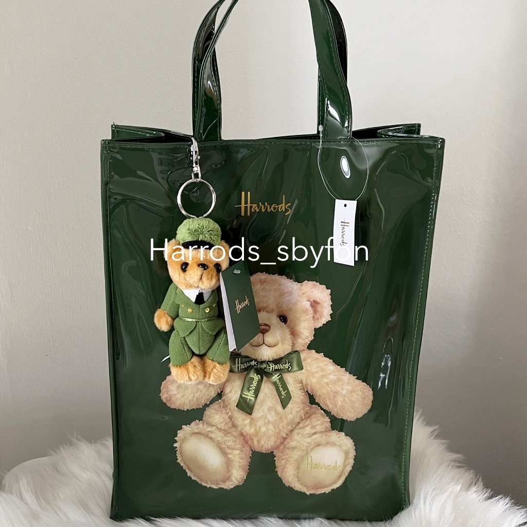 Harrods * พร้อมส่ง * กระเป๋าน้องหมี+พวงกุญหมี ของแท้100% จากอังกฤษ (เลือกพวงกุญแจได้ค่ะ)