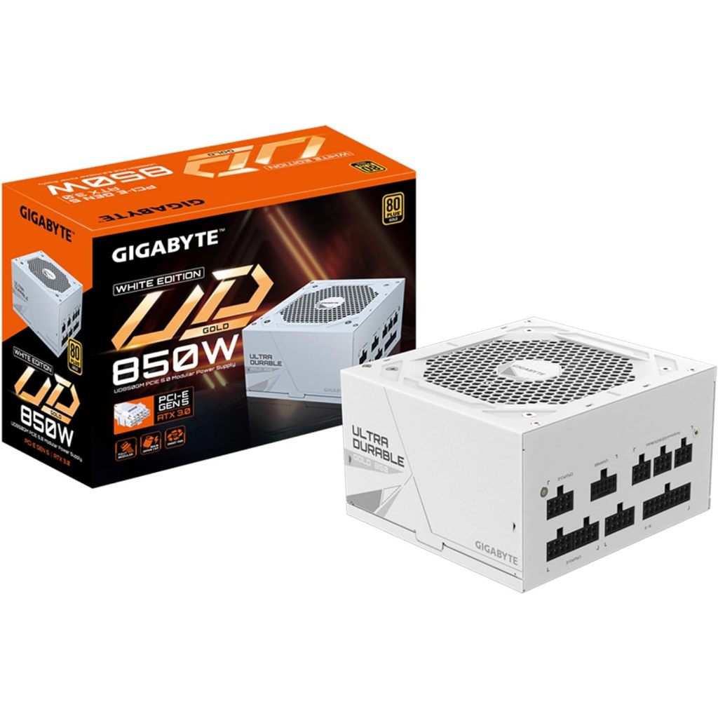 GIGABYTE UD850GM PG5 850W 80 PLUS GOLD WHITE *พาวเวอร์ซัพพลาย (GP-UD850GM PG5W)- รับประกัน 5 ปี