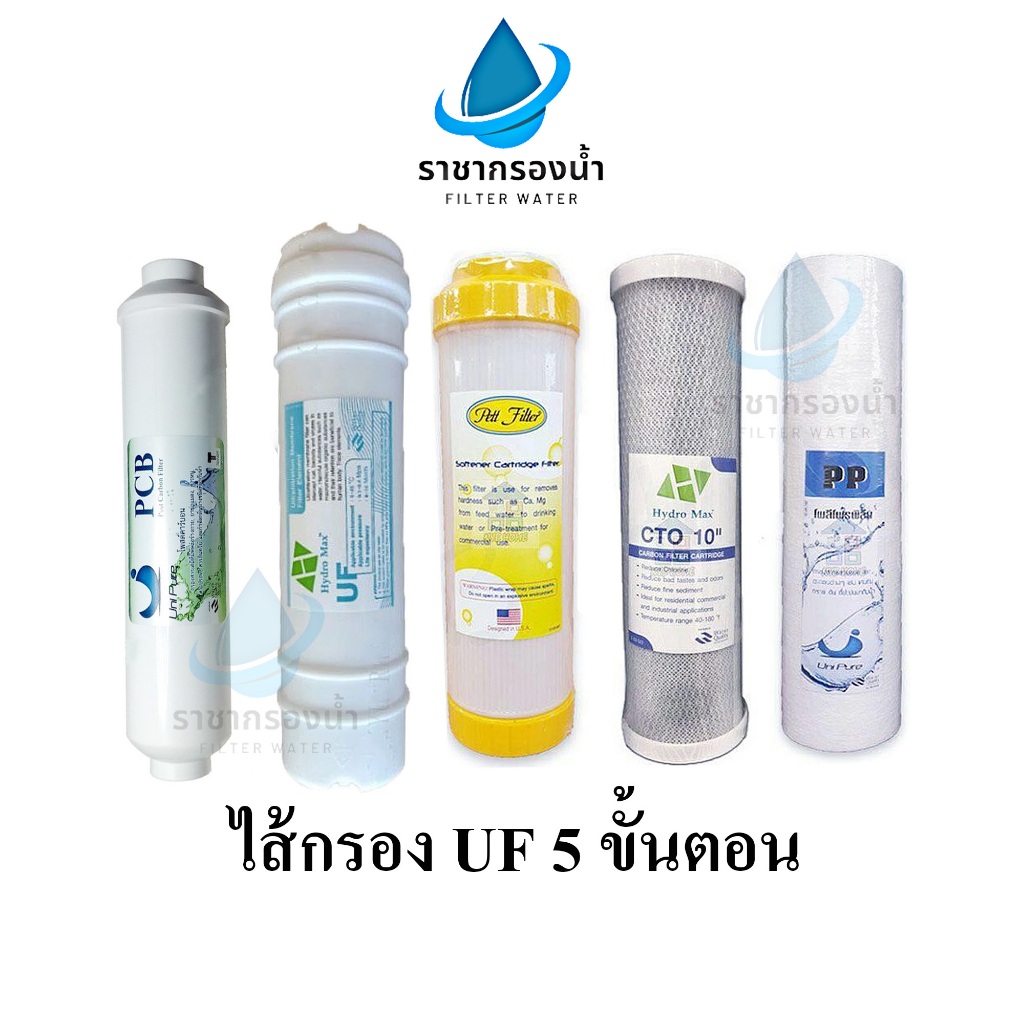 UNI PURE ไส้กรองน้ำ 5 ขั้นตอน UF 0.01 ไมครอน #ไส้กรองuf #ไส้กรองน้ำ