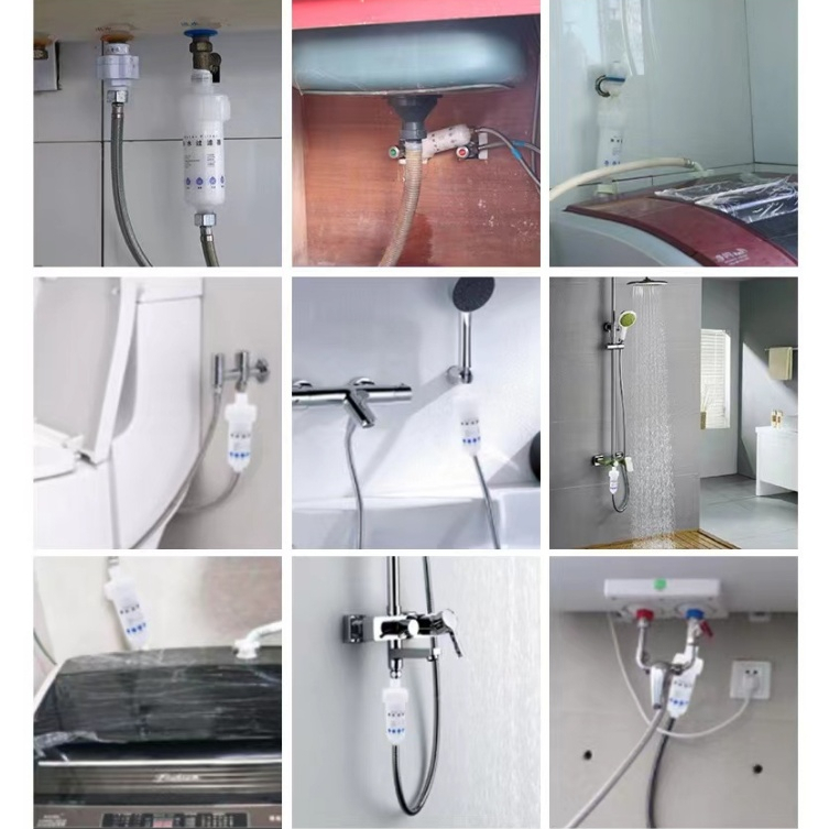 ฟิลเตอร์กรองน้ำ ถอดเปลี่ยนไส้กรองได้ กรองน้ำประปา Shower Water Filter กรองฝักบัว - รูปที่ 4