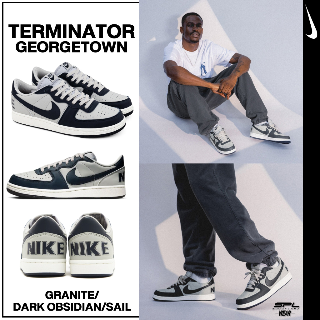 Nike ไนกี้ รองเท้าผ้าใบ รองเท้าลำลอง OL M Terminator Low Dark Obsidian and Granite FN6830-001 (5200)