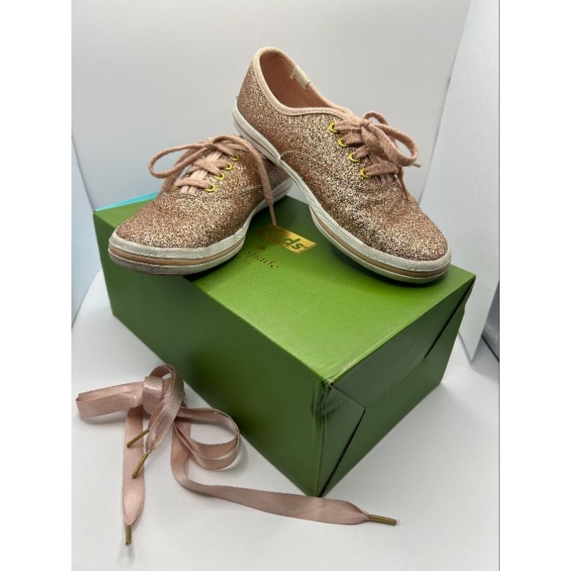 รองเท้าเด็ก KEDS รุ่น CHAMPION GLITTER ของแท้ มือสองสภาพดี