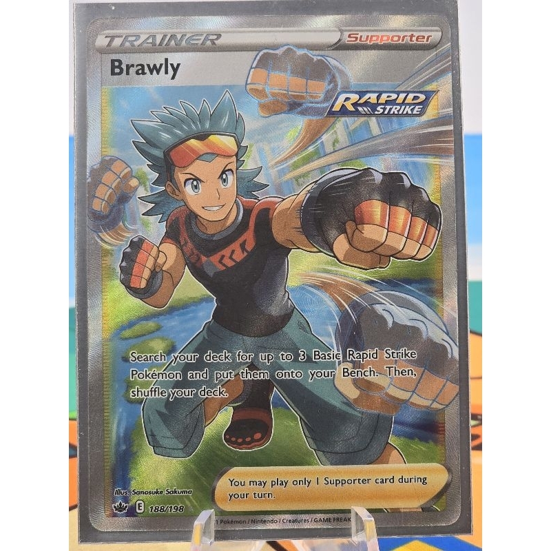 Pokemon Card "Brawly Trainer 188/198" ENG Chilling Reign