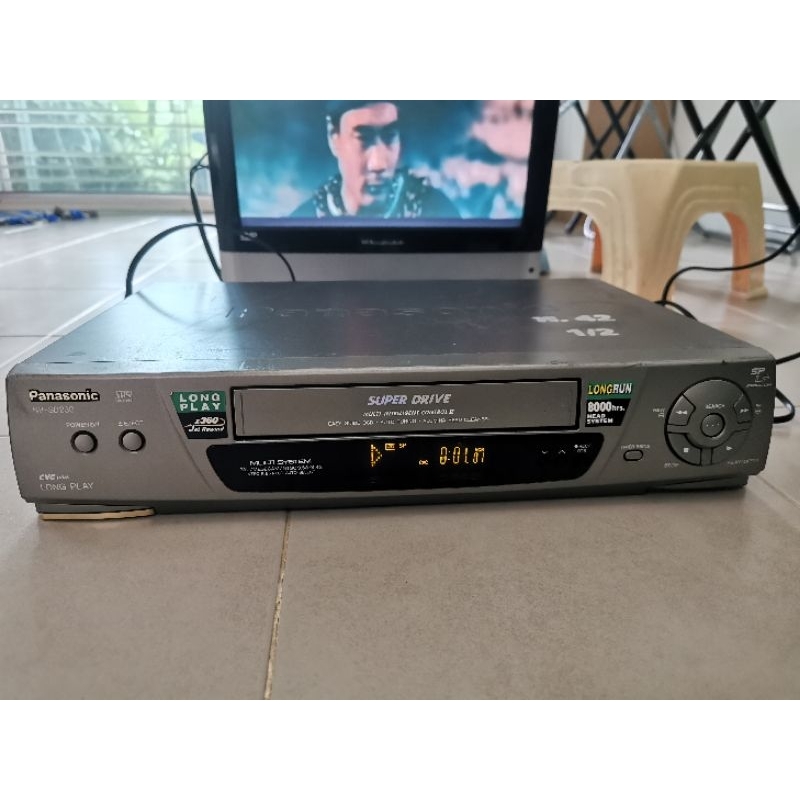เครื่องเล่นวีดีโอ เครื่อง VDO เครื่อง VHS เครื่องเล่นวีดีโอเทป Panasonic NV-SD230 ระบบ Mono เล่นได้ 