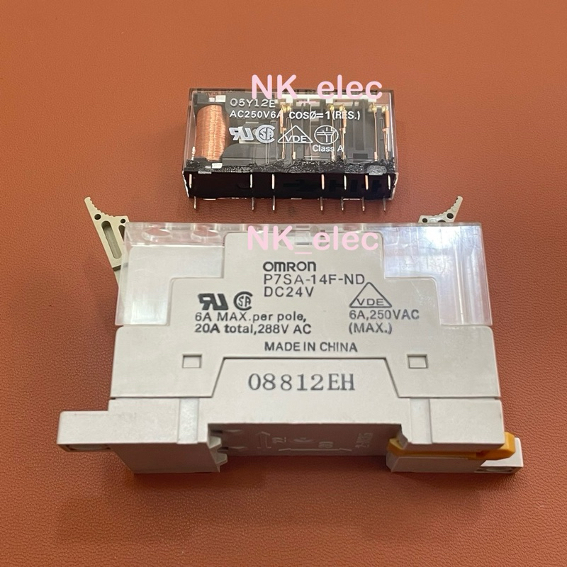 G7SA-4A2B 24VDC รีเรย์ P7SA-14F-ND ซ๊อคเก็ต มีสินค้า พร้อมส่ง
