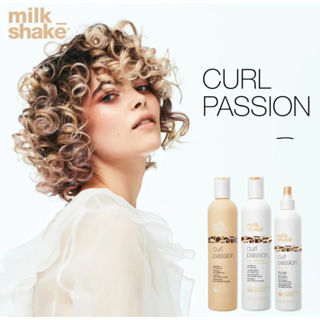 MilkShake สำหรับผมดัดหรือลอนผมธรรมชาติ Milk Shake Curl Passion Shampoo มิลค์เชค เคิร์ลแพชชั่น milksh
