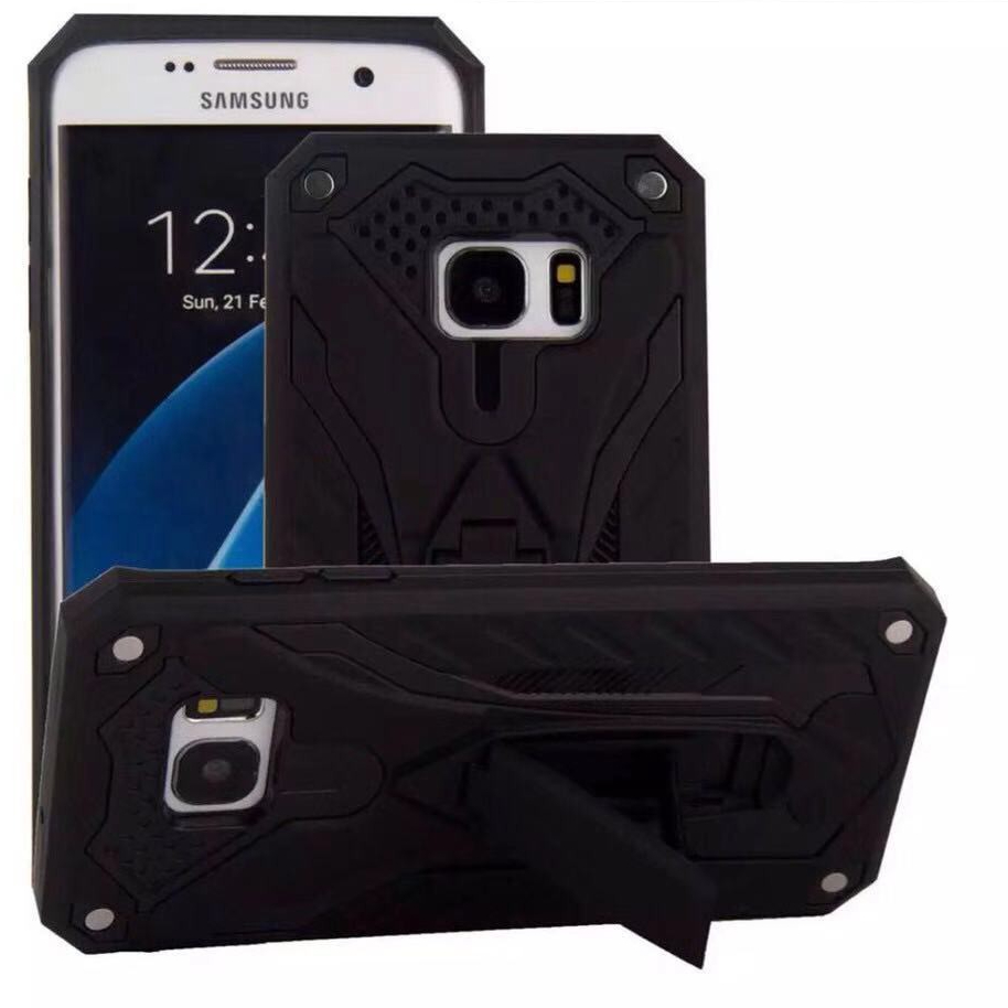 ส่งจากไทย Case Samsung J8/A6Plus เคสนิ่มTPU หุ่นยนต์ ไฮบริด มีขาตั้ง กันกระแทก