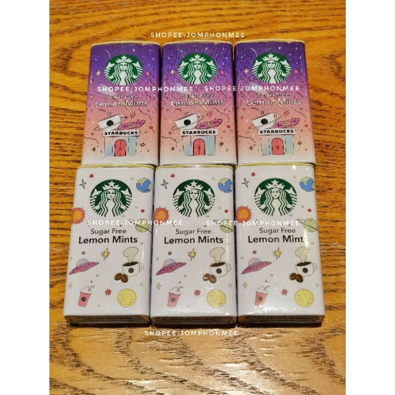 2024 Starbucks​ Sugar Free Lemon Mints ลูกอมมินต์ปราศจากน้ำตาล รสเลมอน