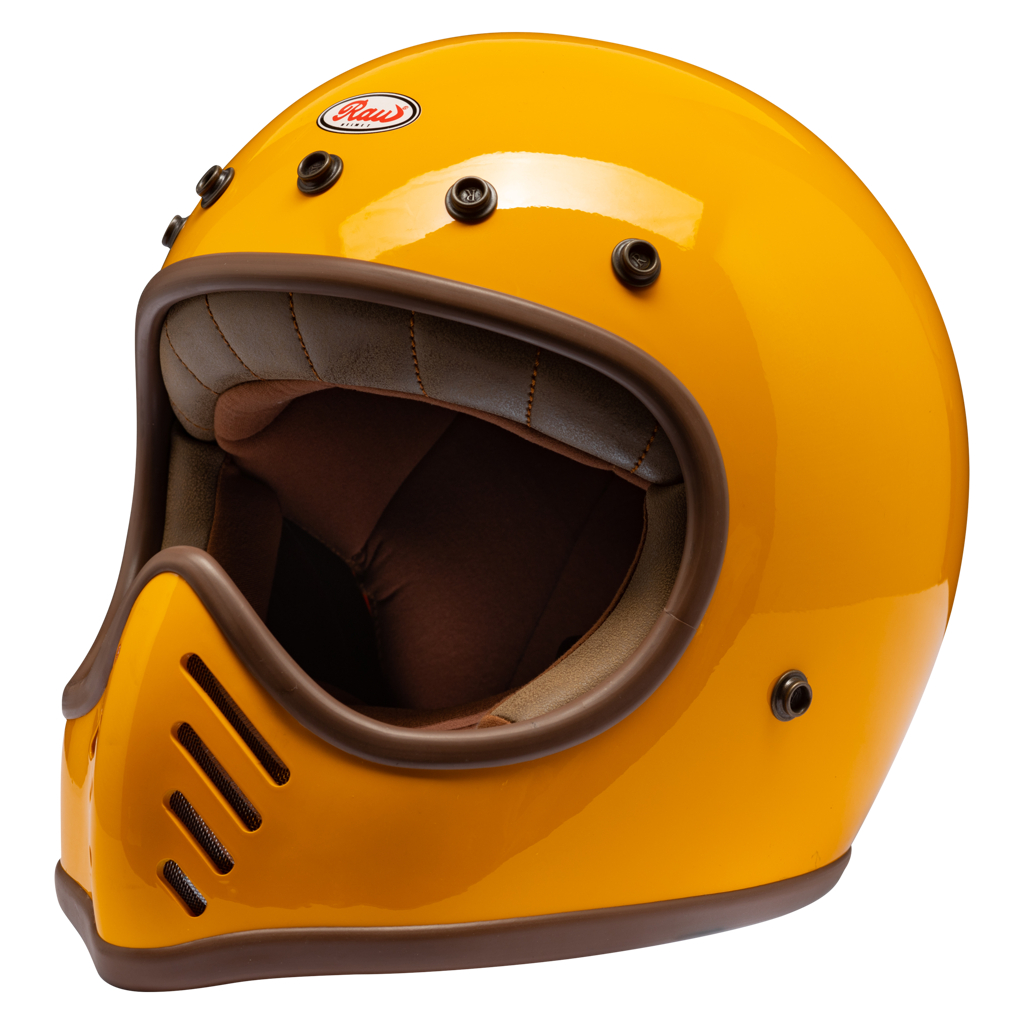 RAW VINTAGE HELMET | Yellow / Brown