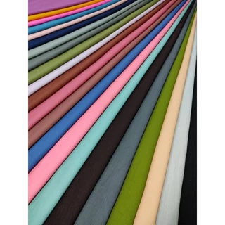 ผ้าสลาฟเรยอน ญี่ปุ่น มี 40 สี ยืดนิดๆ นิ่มมาก ใส่สบาย สวย หรู สีพื้น หน้ากว้าง 148 - 154 cm #ผ้าเมตร #ผ้าหลา #ผ้าพื้น