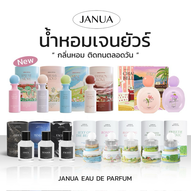 (มีส่งด่วน🚩) น้ำหอม Janua : น้ำหอมหนังสือ ชาร์มิ่งเบลลล์ น้ำหอมเเจนยัวร์ น้ำหอมผู้ชายแจนยัวร์