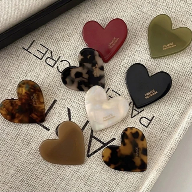 กิ๊บติดผม Heart France ขนาด 4cm. กิ๊บผม กิ๊บหนีบผม