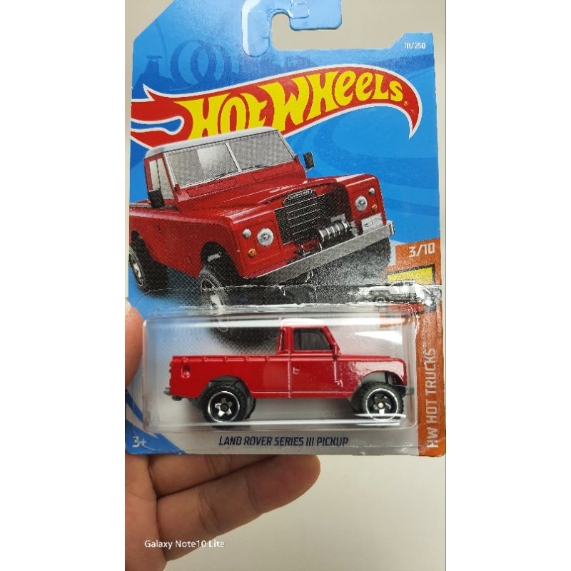 Land rover series lll pickup by hot wheels RED