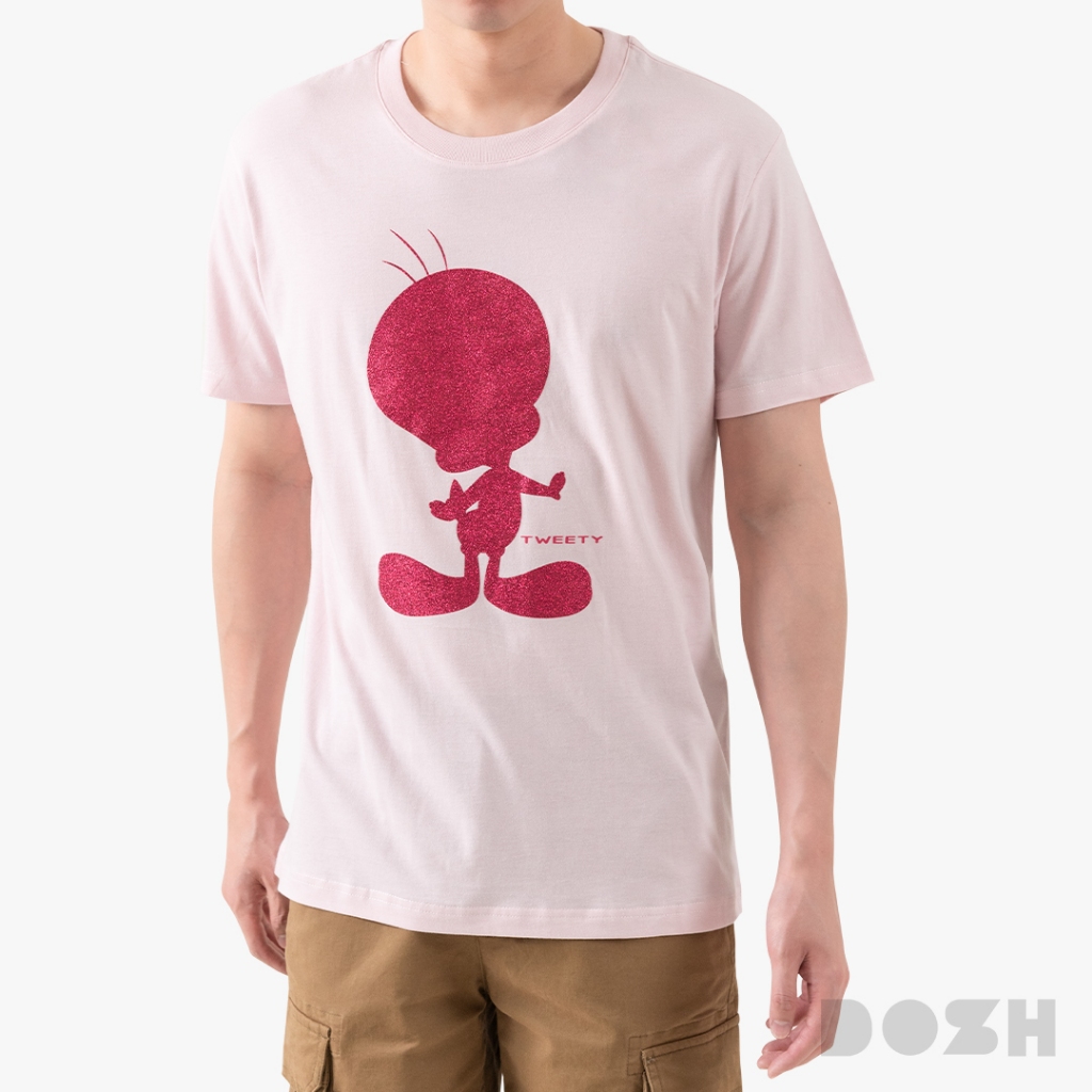 DOSH MEN'S T-SHIRTS TWEETY เสื้อยืดคอกลมผู้ชาย DLTMT5019-PI