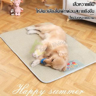 Harmcat เบาะนอนสำหรับสัตว์เลี้ยง ที่นอนแมว ที่นอนหมา เสื่อหวายสัตว์เลี้ยง มี 4 ขนาดให้เลือก ระบายอากาศได้ดี เย็นสบาย