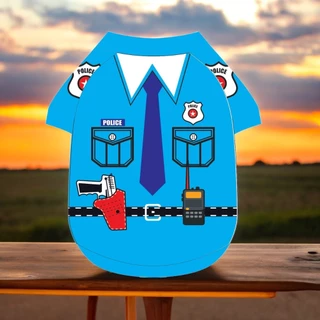 พร้อมส่งเสื้อสุนัขมีแขน ชุดแมว ลายอาชีพต่างๆผ้ายืดใส่สบาย