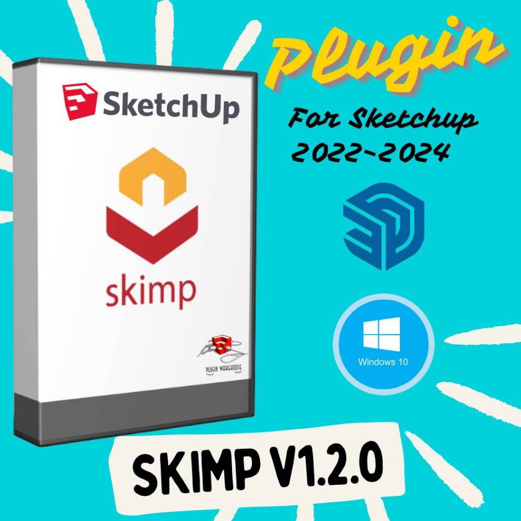 Skimp v1.2.0 (ปลั๊กอิน Import และลดจำนวน Polygon ลดขนาดไฟล์ Models) Plugin for Sketchup 2022-2024