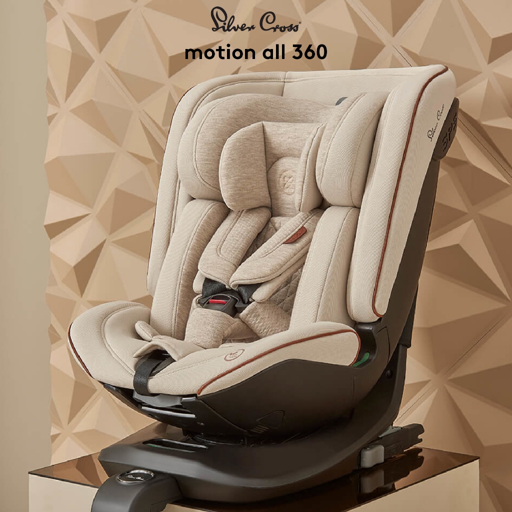 Silver Cross Motion All Size 360 มาตรฐาน (i-Size) ADAC คาร์ซีทสำหรับทารก เด็กวัยหัดเดิน และเด็กโตที่ดีที่สุด