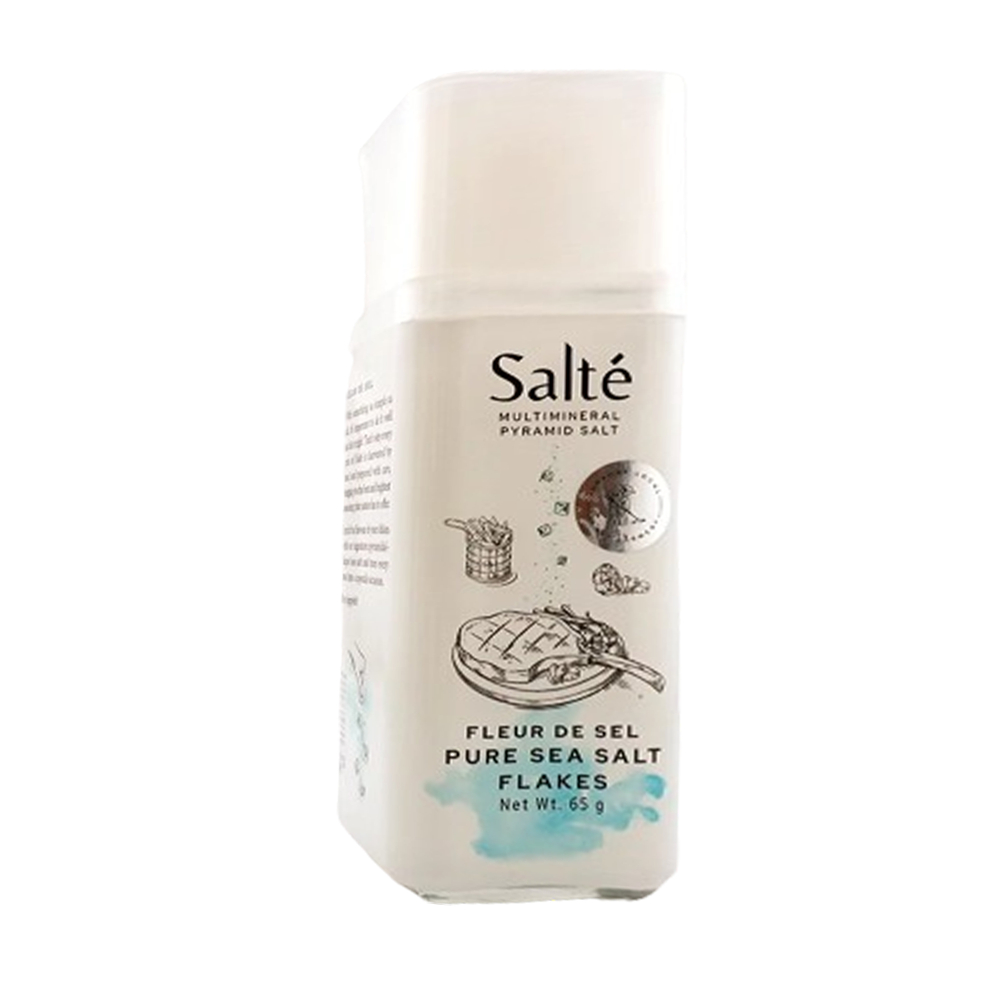 Salte Multimineral Pyramid Salt Pure Sea Salt Flakes Fleur De Sel 65g. เกล็ดดอกเกลือทะเล พร้อมส่ง