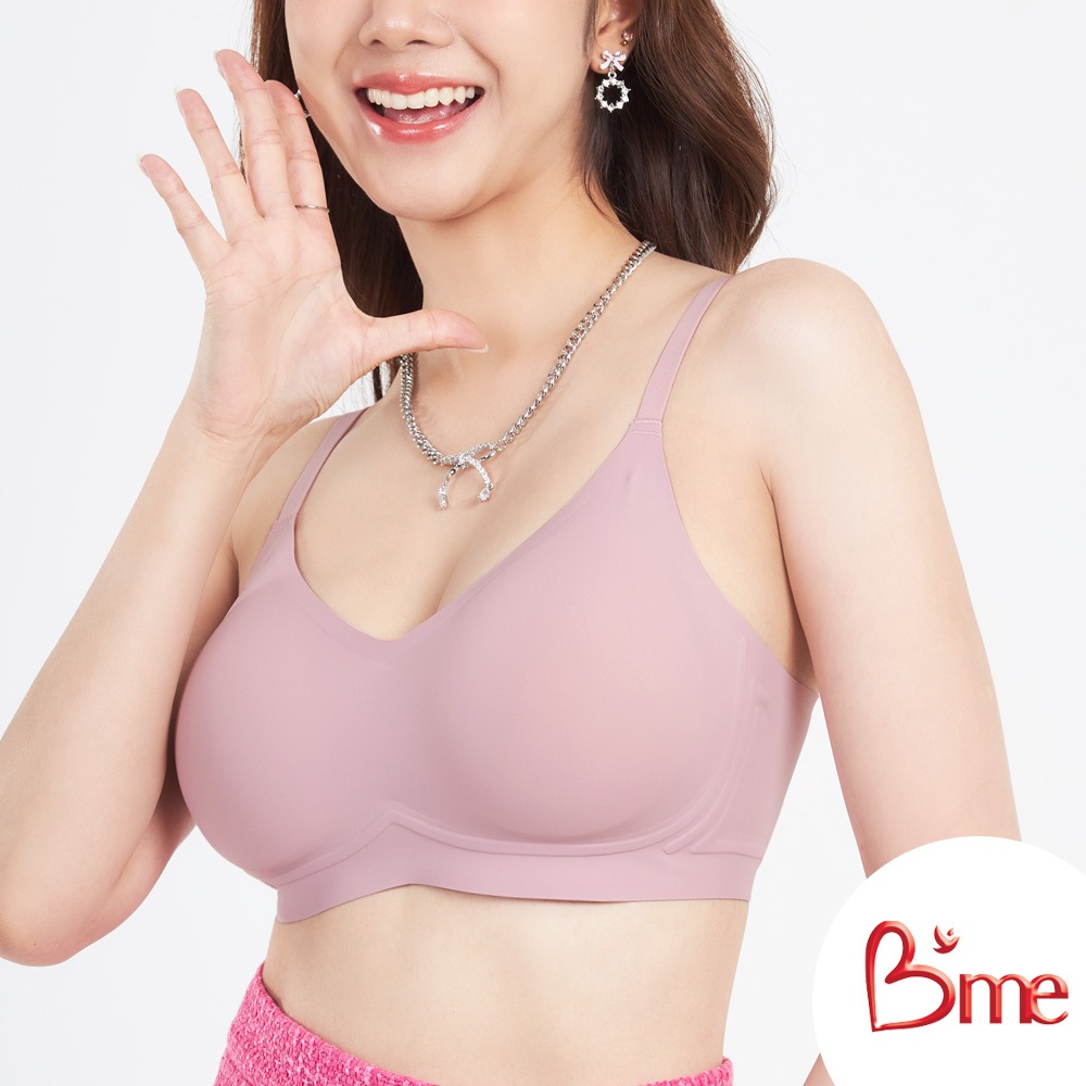B'me เสื้อชั้นในไร้ขอบไร้ตะเข็บ รุ่น ME1A2E สีน้ำตาล สีนู้ด สีชมพู New M.6