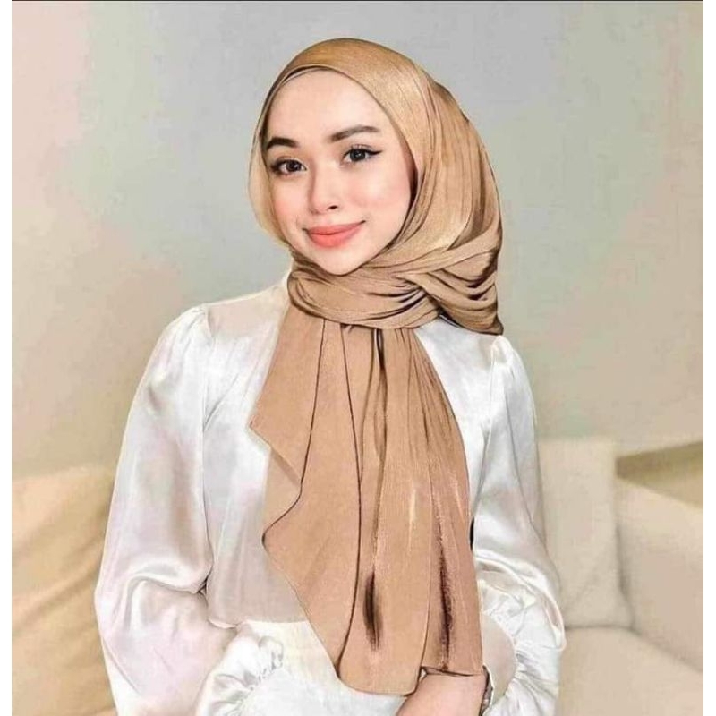 ฮิญาบชิมเมอร์ พันยาว (เกรดพรีเมี่ยม)