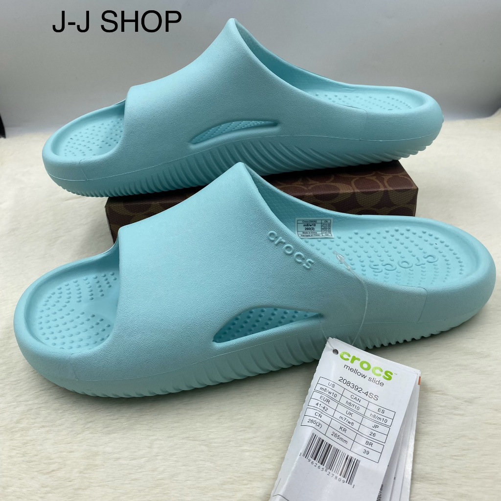 รองเท้าแตะ Crocs รองเท้าแบบสวมสำหรับผู้หญิงและผู้ชาย รุ่น Crocs mellow slide สินค้าสวยคุณภาพดีน้ำหนักเบานิ่มมากๆใส่สบาย