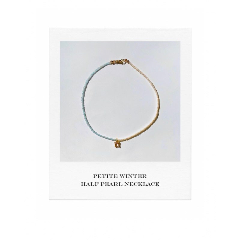 Valleydarley - สร้อยคอ Petite Winter Half Pearl Necklace