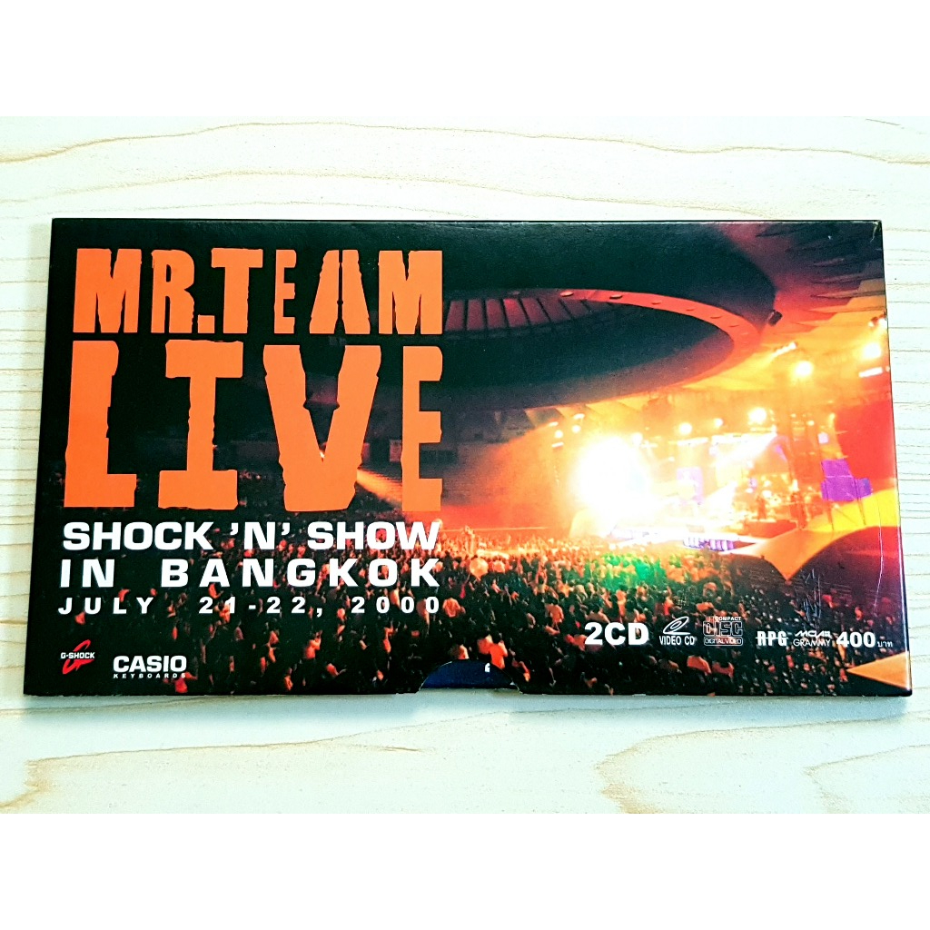VCD คอนเสิร์ต Mr.Team Live Shock 'N' Show In Bangkok July 21-22 2000