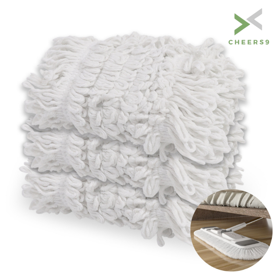 ผ้าไมโครไฟเบอร์  ผ้าม็อบ หัวม็อบ mop cloth ซึมซับได้ดี เส้นใยนุ่ม ล้างออกง่าย Cheers9