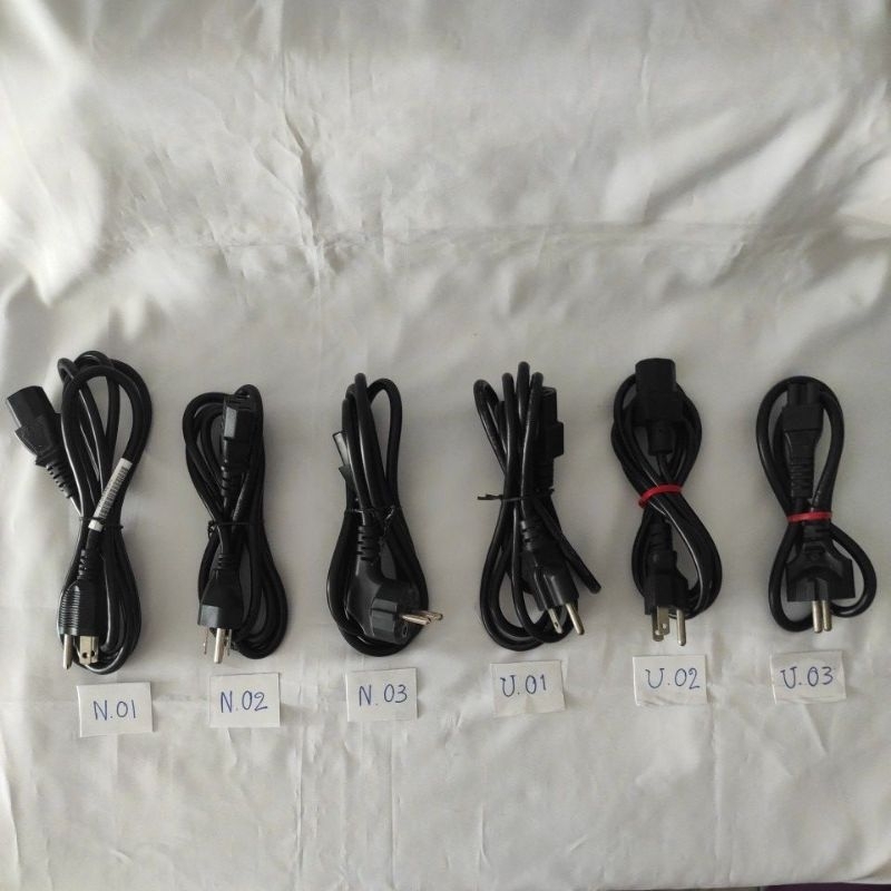 สายไฟ AC Power cable สายหนาอย่างดี แข็งแรง ทนความร้อน ใช้กับคอมพิวเตอร์และเครื่องใช้ไฟฟ้าในบ้าน