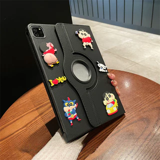 🌻24 ชั่วโมง🌻เคสป้องกันiPad หมุนได้ 360°ตัวละครน่ารัก เหมาะสำหรับรุ่เคสป้องกัน gen9 Air4/5/6/7 pro11