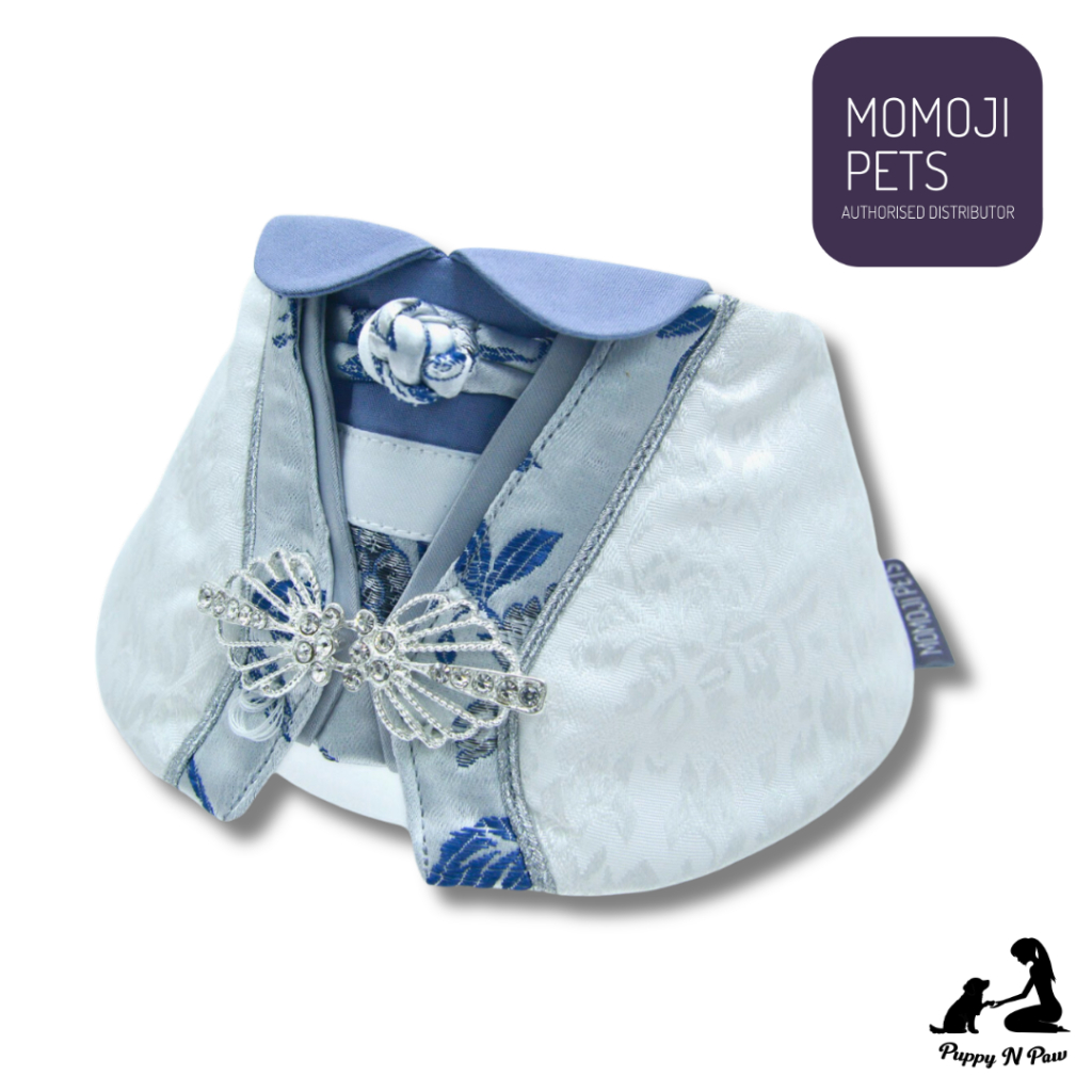 Momoji Aurora Porcelain White Pet Bib ชุดสุนัข ชุดแมว