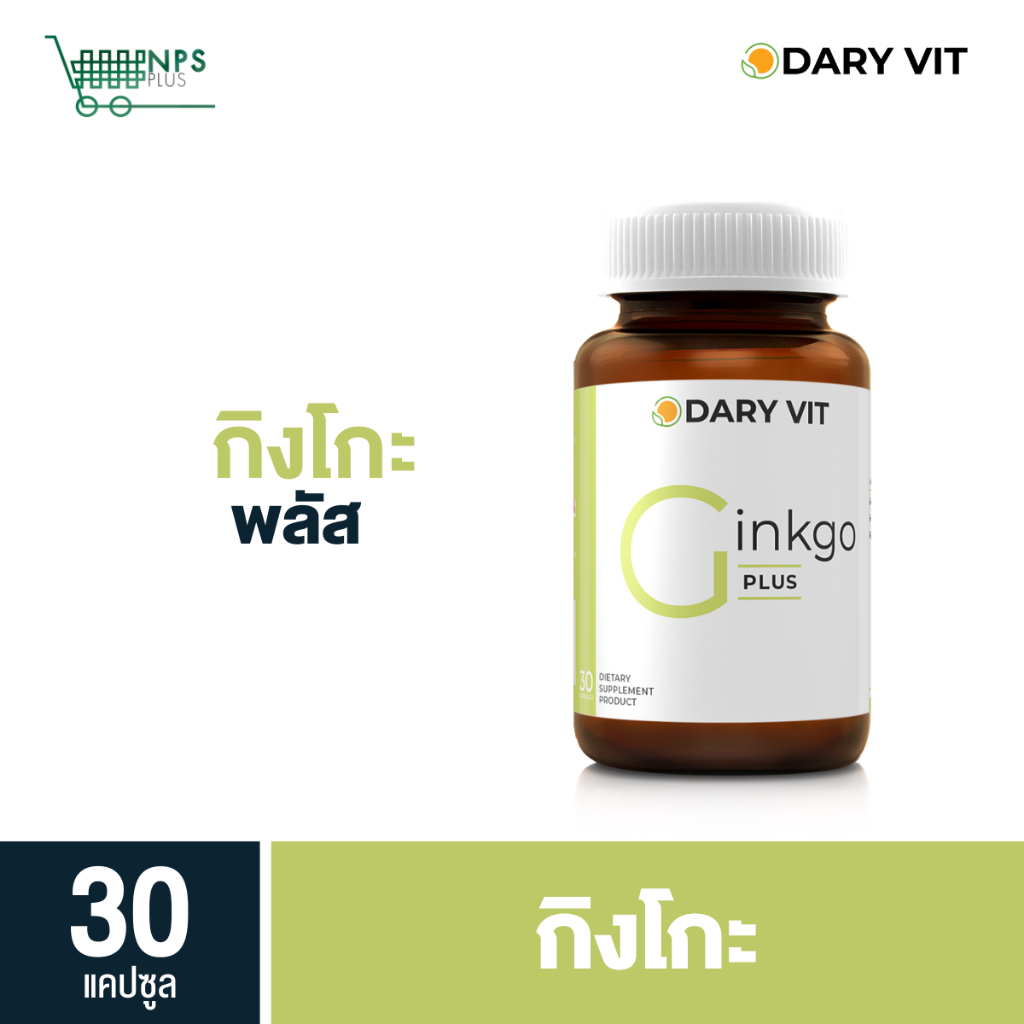 Dary Vit Ginkgo ดารี่ วิต กิงโกะ ขนาด 30 แคปซูล 1 กระปุก
