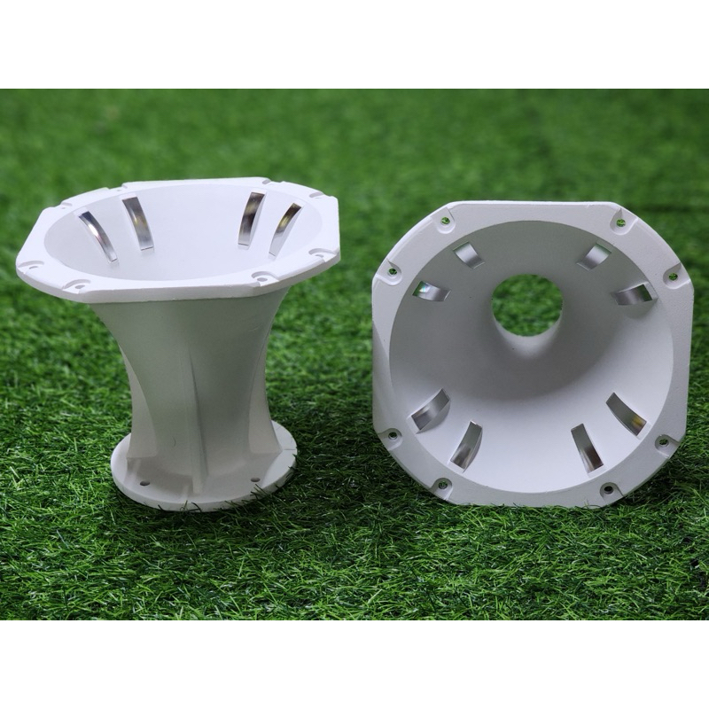 ปากฮอล 8นิ้ว (สีขาว) รุ่นใหม่ ปากแหลม ปากไดรเวอร์750 วัสดุปากอลูมิเนียม อย่างดี หนา คอ2” ปาก8” ปากไดรเวอร์ จำนวน1ตัว