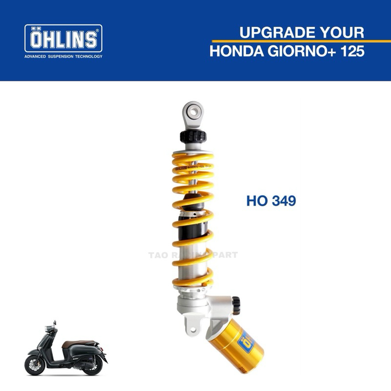 โช๊คหลัง OHLINS Honda Giorno+ ตรงรุ่น แท้100% มีของพร้อมส่ง