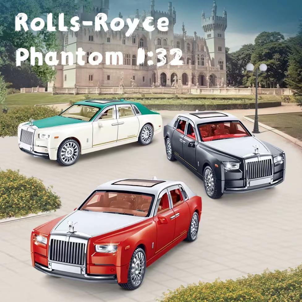 【พร้อมส่ง】โมเดลรถRolls-Royce Phantom 1:32 ของเล่นเด็ก ของขวัญเด็กชาย