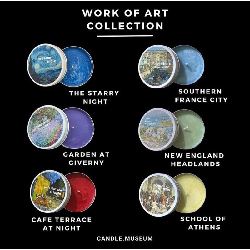 เทียนหอมศิลปะ work of art collection (60g.)