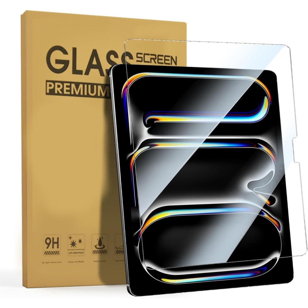ฟิล์มกระจก เต็มจอ สำหรับ ไอแพด โปร 13 2024 Tempered Glass Screen Protector For iPad Pro 13 2024 (M4) (13.0)