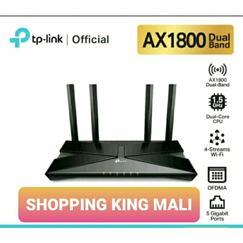 Easy Mesh WiFi Router AX1800 TP-LINK EX25 Dual Band Wi-Fi 6 Router สินค้ามือ2 ส่ง ต่อจากเจ้าของเดิม 