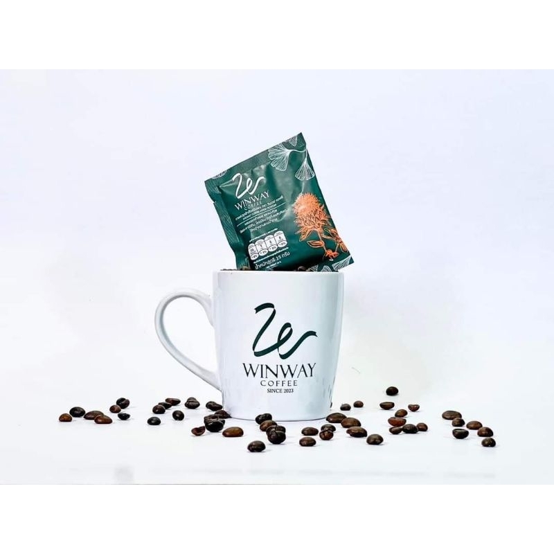กาแฟ วินเวย์ (Winway Coffee) วินเวย์ คอฟฟี่ 1 ห่อ มี50 ซอง ของแท้100%