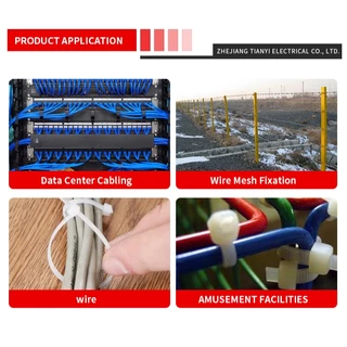หนวดกุ้ง เคเบิ้ลไทร์ Nylon Cable Tie สายรัดเคเบิ้ลไทร์ สีขาว สีดำ สายรัดสายไฟ สายรัดพลาสติก(100เส้น)
