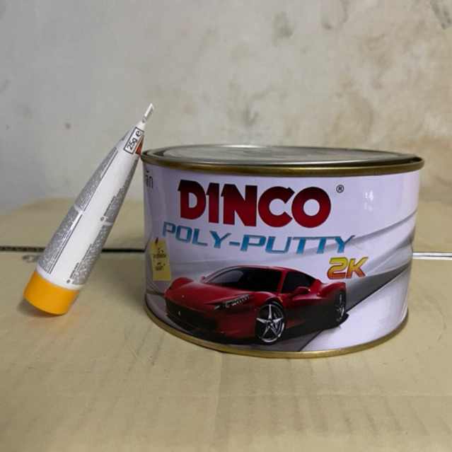 สีโป๊วเหลือง 2K สีโป๊วรถยนต์ ดิงโก้ DINCO สีโป๊ว