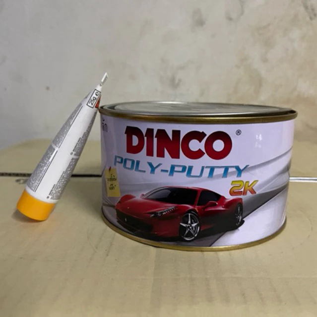 สีโป๊วเหลือง 2K สีโป๊วรถยนต์ ดิงโก้ DINCO สีโป๊ว