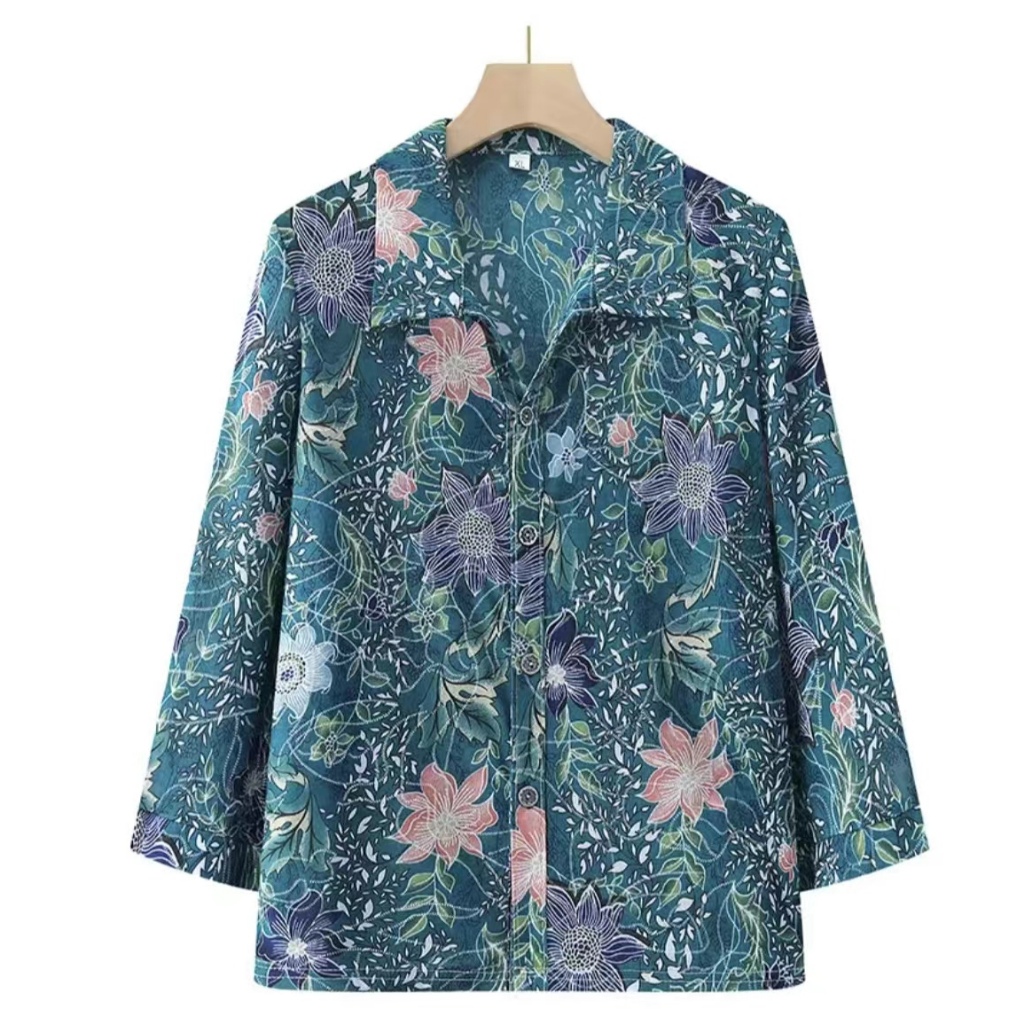 เสื้อคนแก่；เสื้อคนแก่ผ้าเด้ง ใส่สบาย สาวอวบใส่ได